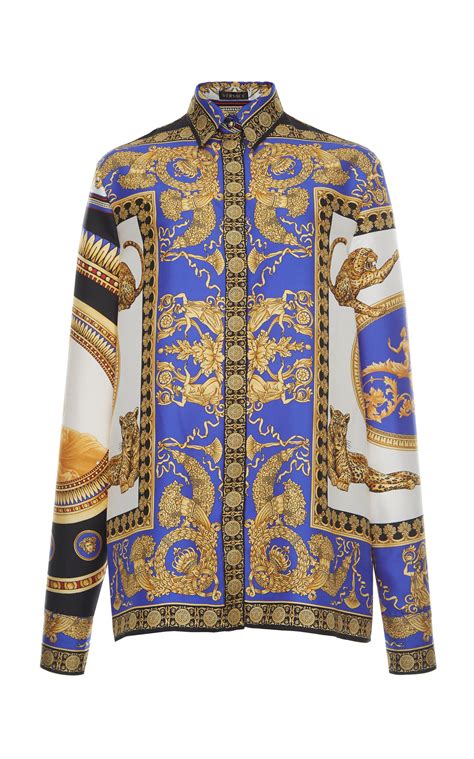 women's versace shirt|versace long sleeve shirts women's.